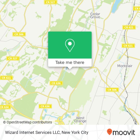 Mapa de Wizard Internet Services LLC