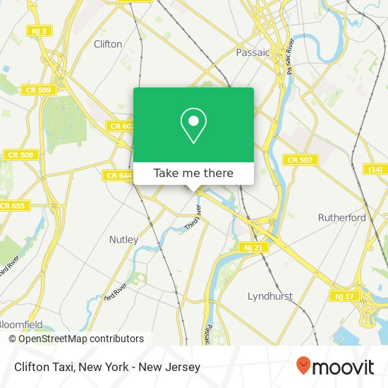 Mapa de Clifton Taxi