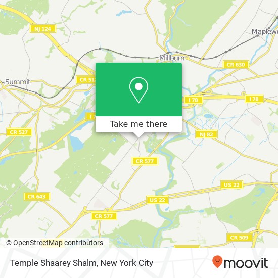 Temple Shaarey Shalm map