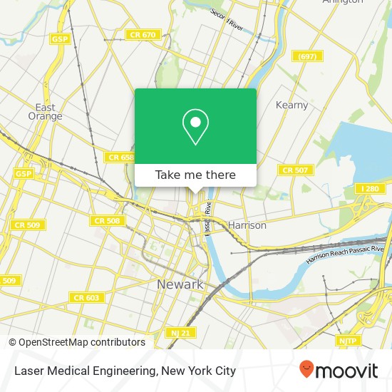Mapa de Laser Medical Engineering