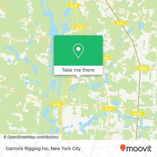 Garton's Rigging Inc map