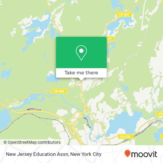 New Jersey Education Assn map