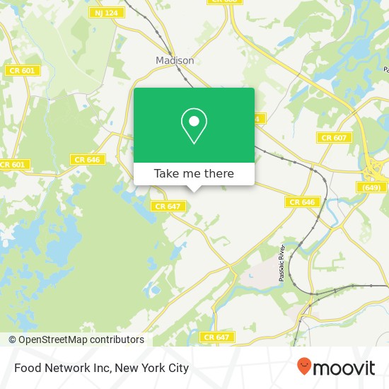 Food Network Inc map