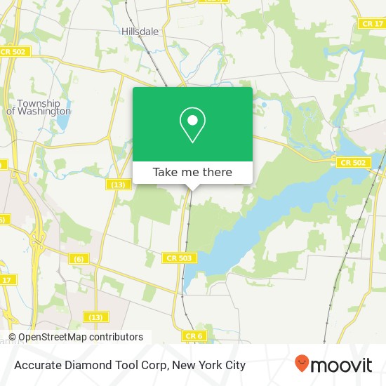 Accurate Diamond Tool Corp map