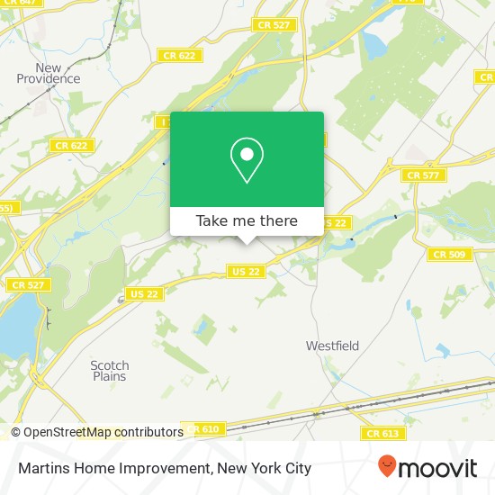 Mapa de Martins Home Improvement