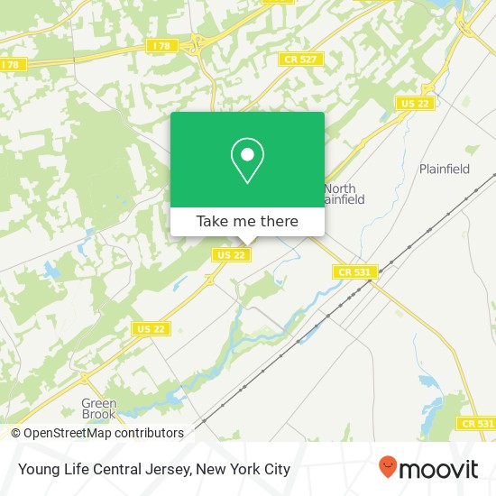 Young Life Central Jersey map