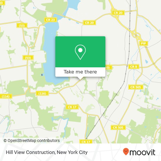 Hill View Construction map