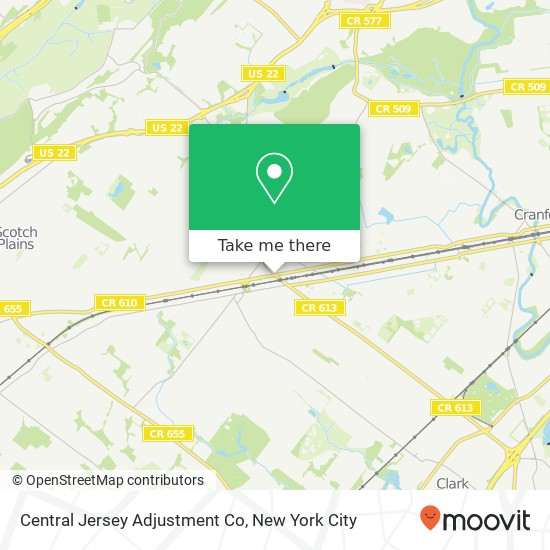 Central Jersey Adjustment Co map