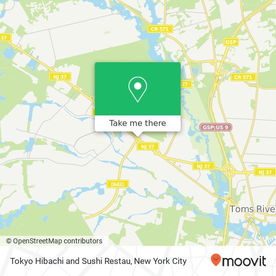 Tokyo Hibachi and Sushi Restau map