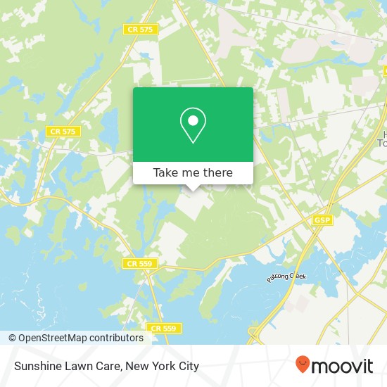 Sunshine Lawn Care map