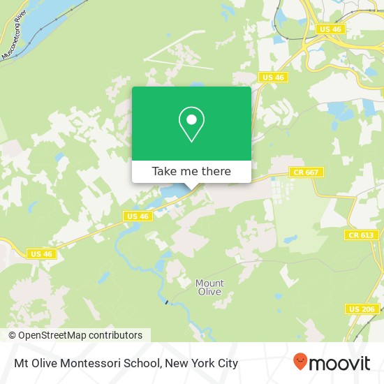 Mt Olive Montessori School map