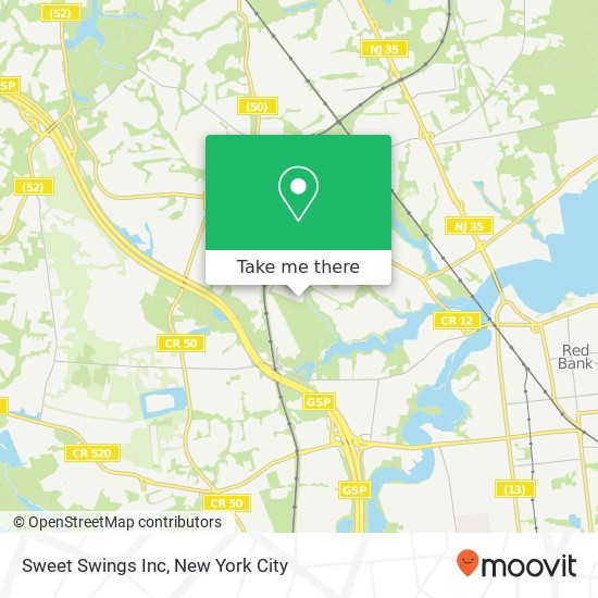 Mapa de Sweet Swings Inc
