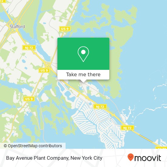 Mapa de Bay Avenue Plant Company