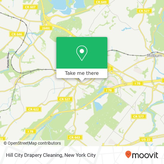 Hill City Drapery Cleaning map