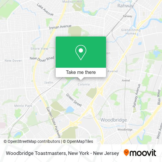 Mapa de Woodbridge Toastmasters