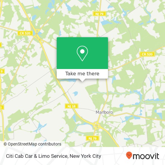 Mapa de Citi Cab Car & Limo Service