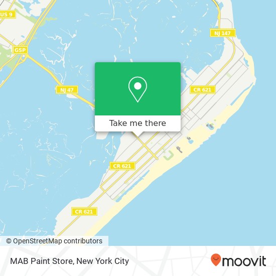 Mapa de MAB Paint Store