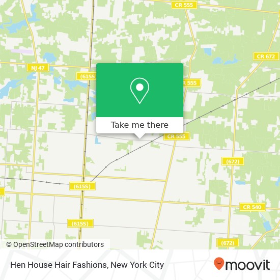 Hen House Hair Fashions map