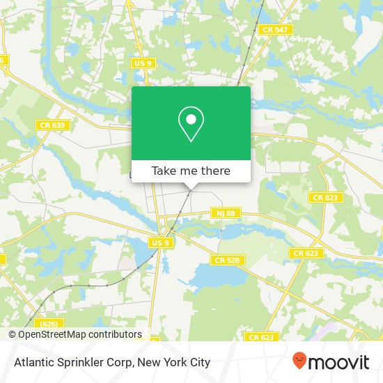 Mapa de Atlantic Sprinkler Corp