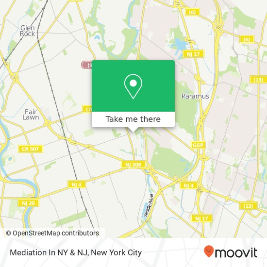 Mapa de Mediation In NY & NJ