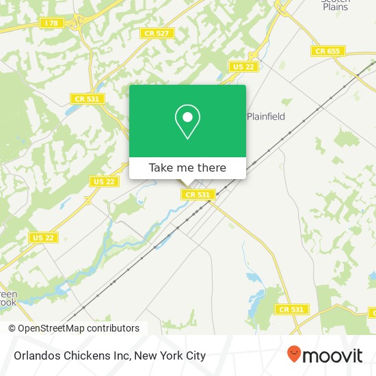 Mapa de Orlandos Chickens Inc