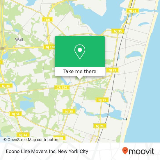 Econo Line Movers Inc map