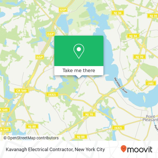 Kavanagh Electrical Contractor map