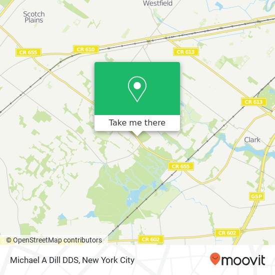 Michael A Dill DDS map