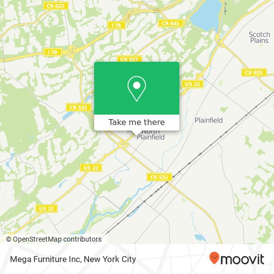Mapa de Mega Furniture Inc