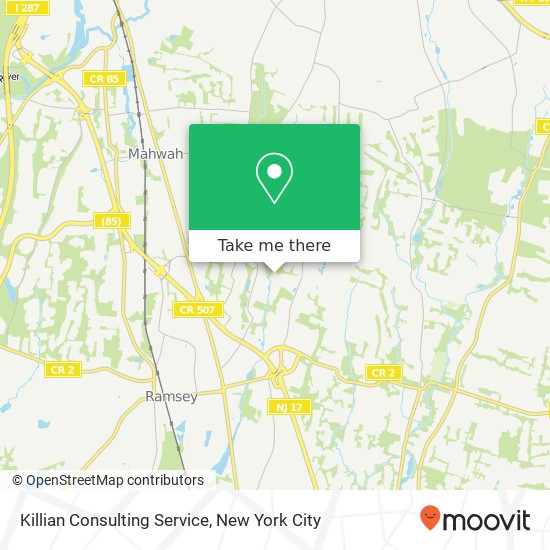 Killian Consulting Service map