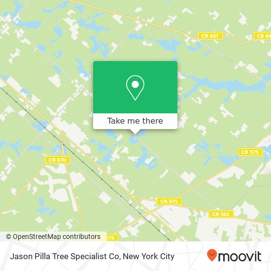 Jason Pilla Tree Specialist Co map