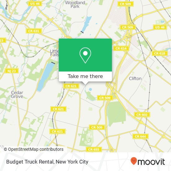 Mapa de Budget Truck Rental