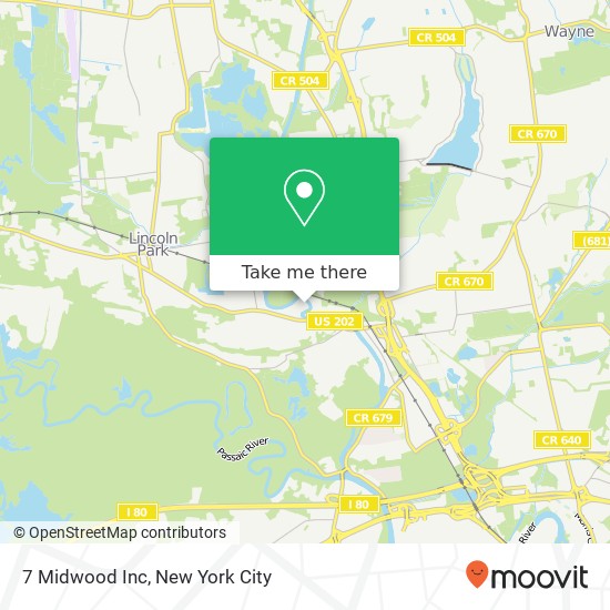 Mapa de 7 Midwood Inc