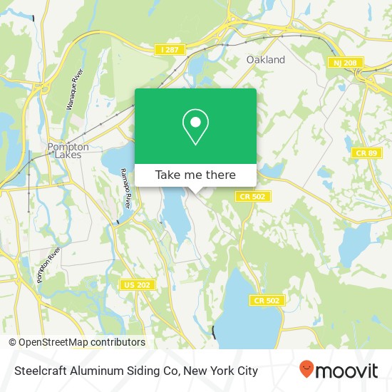 Steelcraft Aluminum Siding Co map