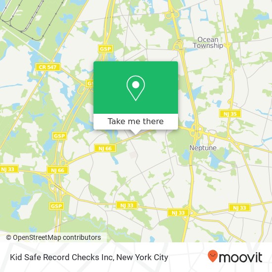 Kid Safe Record Checks Inc map