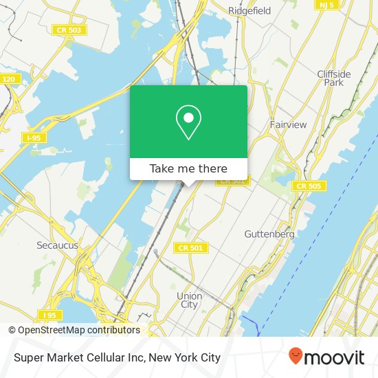 Super Market Cellular Inc map