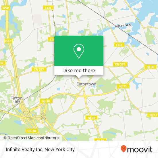 Infinite Realty Inc map