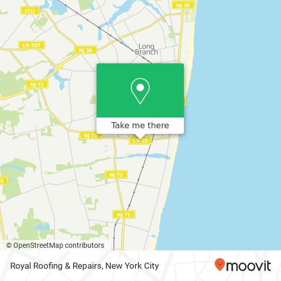 Royal Roofing & Repairs map