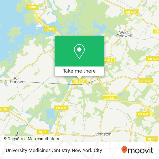 University Medicine/Dentistry map