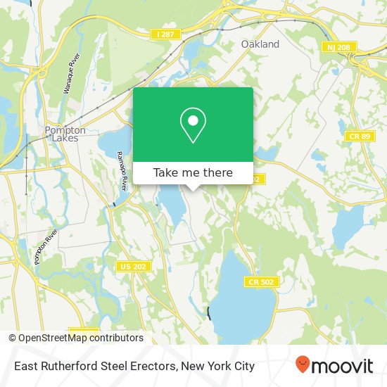 East Rutherford Steel Erectors map
