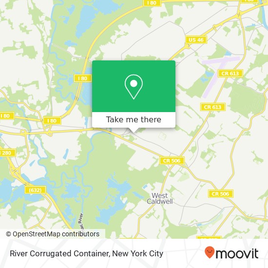 River Corrugated Container map