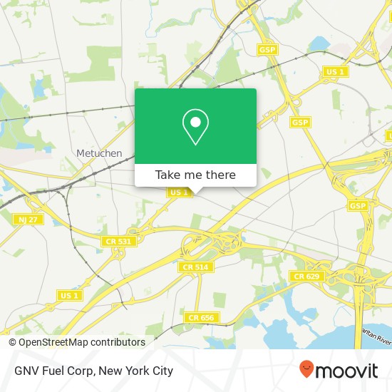 Mapa de GNV Fuel Corp