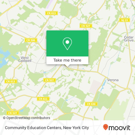 Community Education Centers map