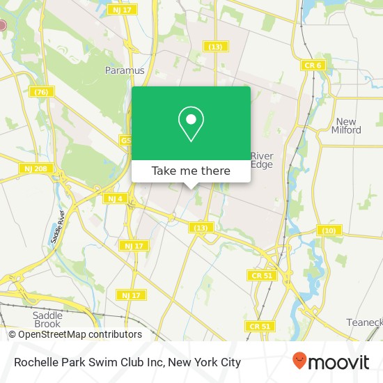 Mapa de Rochelle Park Swim Club Inc