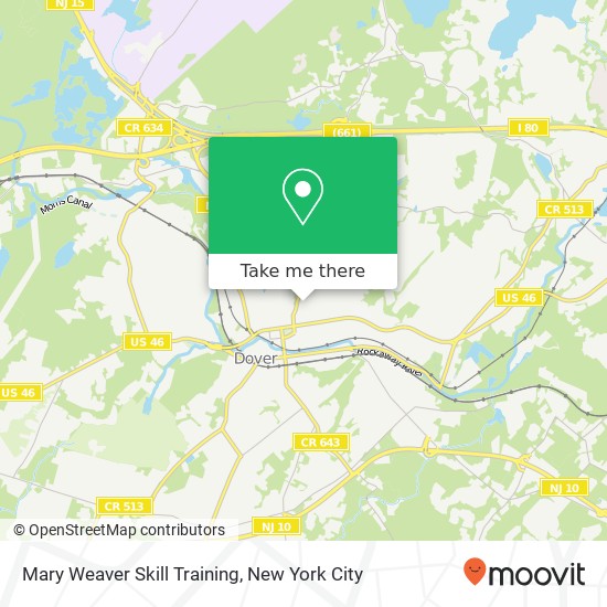 Mary Weaver Skill Training map