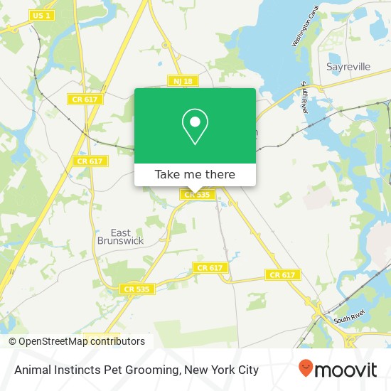 Animal Instincts Pet Grooming map