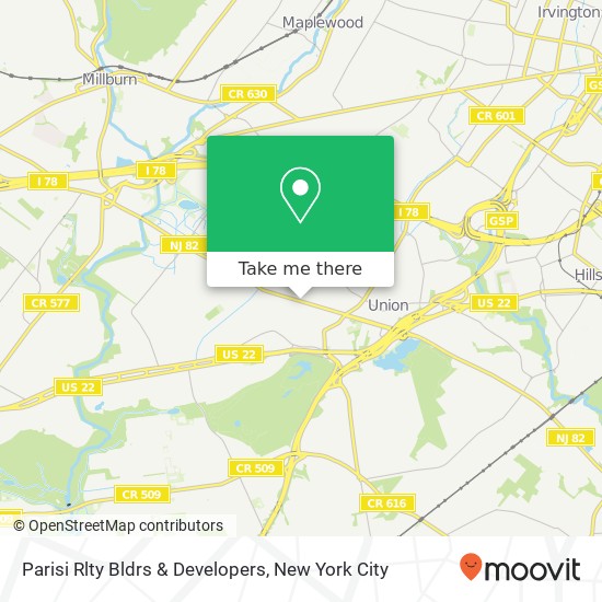 Parisi Rlty Bldrs & Developers map
