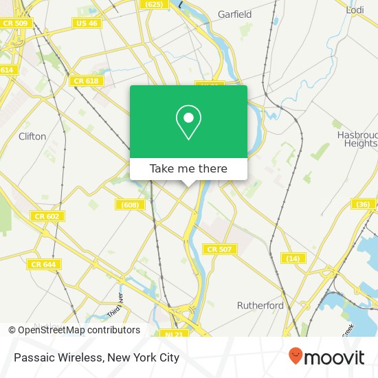 Passaic Wireless map