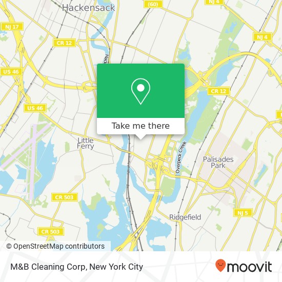 M&B Cleaning Corp map