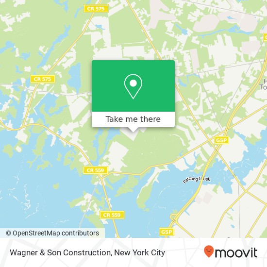 Wagner & Son Construction map